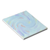 Abstracte Blauwe Paarse wervelingen Paint Notitieblok (Schuin)