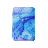 Abstracte Blauwe Paarse Zwemmen Badmat (Voorkant Verticaal)