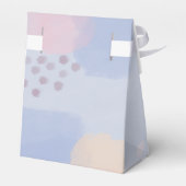 Abstracte Blauwe Pastel Moderne Kunst Bedankdoosjes (Achterkant)