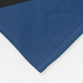Abstracte blauwe polygons fleece deken (Hoek)