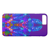 Abstracte blauwe robot Case-Mate iPhone case (Achterkant (Horizontaal))