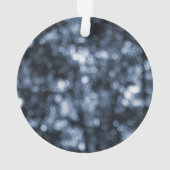 Abstracte blauwe Stippen Acrylversiering Ornament (achterkant)