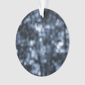 Abstracte blauwe Stippen Acrylversiering Ornament (voorkant)