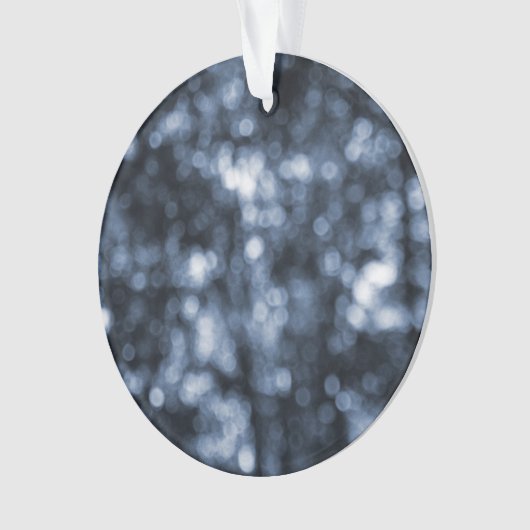 Abstracte blauwe Stippen Acrylversiering Ornament (voorkant)