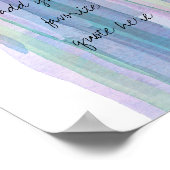 abstracte blauwe strepen voor waterverf voegen uw  poster (Hoek)