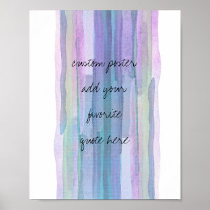 abstracte blauwe strepen voor waterverf voegen uw poster