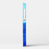 Abstracte blauwe tekenachtergrond. Moderne kunst. Case-Mate iPhone Case (Achterkant / Links)