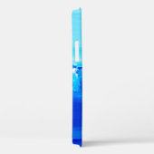 Abstracte blauwe tekenachtergrond. Moderne kunst. Case-Mate iPhone Case (Achterkant / Rechts)