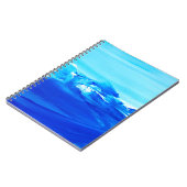 Abstracte blauwe tekenachtergrond. Moderne kunst. Notitieboek (Linkerzijde)