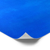 Abstracte blauwe tekenachtergrond. Moderne kunst. Poster (Hoek)