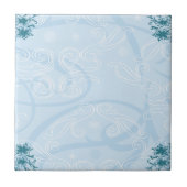 abstracte blauwe textuur tegel tegeltje (Voorkant)