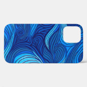 Abstracte Blauwe Turquoise Ocean Water Waves | Case-Mate iPhone Case (Achterkant (horizontaal))