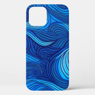 Abstracte Blauwe Turquoise Ocean Water Waves   Case-Mate iPhone Case
