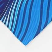 Abstracte Blauwe Turquoise Ocean Water Waves | Fleece Deken (Hoek)