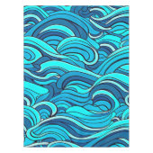 Abstracte Blauwe Turquoise Ocean Water Waves | Tafelkleed (Voorkant)