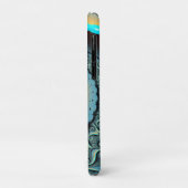 Abstracte blauwe turquoise oranje fractale kunst s Case-Mate iPhone case (Achterkant/links)