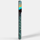 Abstracte blauwe turquoise oranje fractale kunst s Case-Mate iPhone case (Achterkant / Rechts)