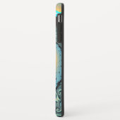 Abstracte blauwe turquoise oranje fractale kunst s Case-Mate iPhone case (Achterkant/links)