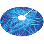 Abstracte blauwe ventilator kerstboom rok (Gekanteld)