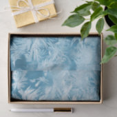 abstracte blauwe veren en sneeuwvlokken tissuepapier (Geschenk)