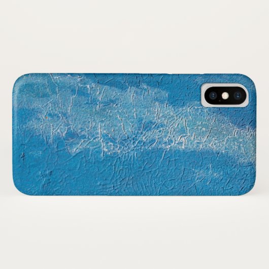 abstracte blauwe verf textuur Case-Mate iPhone case (Achterkant (horizontaal))