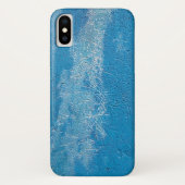 abstracte blauwe verftextuur Case-Mate iPhone case (Achterkant)