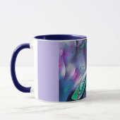 Abstracte Blauwe Vlinder Mok (Links)
