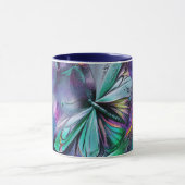 Abstracte Blauwe Vlinder Mok (Midden)