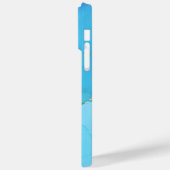 ABSTRACTE BLAUWE WATERKLEUR GEPERSONALISEERD Case-Mate iPhone CASE (Achterkant / Links)