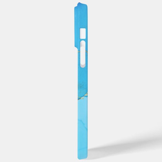 ABSTRACTE BLAUWE WATERKLEUR GEPERSONALISEERD Case-Mate iPhone CASE (Achterkant / Links)