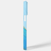 ABSTRACTE BLAUWE WATERKLEUR GEPERSONALISEERD Case-Mate iPhone CASE (Achterkant / Rechts)