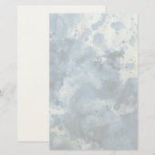 Abstracte blauwe waterverf achtergrond briefpapier (Voorkant / Achterkant)