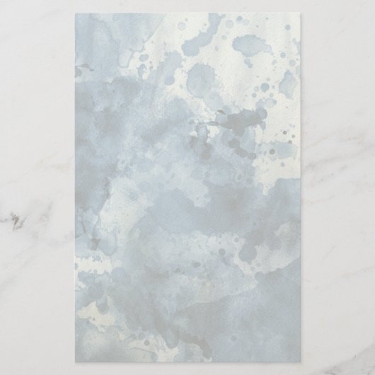 Abstracte blauwe waterverf achtergrond briefpapier (Voorkant)
