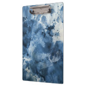 Abstracte blauwe waterverf achtergrond klembord (Links)
