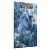 Abstracte blauwe waterverf achtergrond klembord (Rechts)