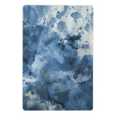 Abstracte blauwe waterverf achtergrond mini klembord (Achterkant)
