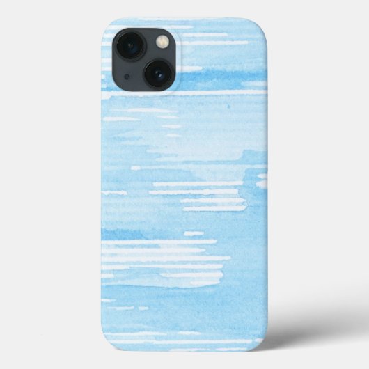 Abstracte blauwe waterverf achtergrond, textuur. 2 Case-Mate iPhone case (Achterkant)