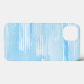 Abstracte blauwe waterverf achtergrond, textuur. 2 Case-Mate iPhone case (Achterkant (horizontaal))