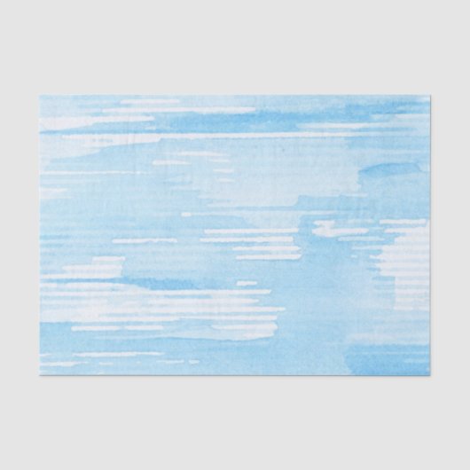 Abstracte blauwe waterverf achtergrond, textuur. 2 tissuepapier (Voorkant)