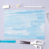 Abstracte blauwe waterverf achtergrond, textuur. 2 tissuepapier (Craft)