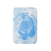 Abstracte blauwe waterverf achtergrond, textuur. badmat (Voorkant Verticaal)