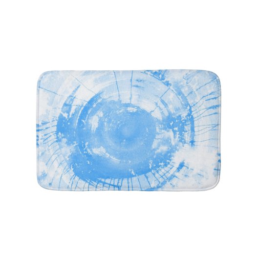 Abstracte blauwe waterverf achtergrond, textuur. badmat (Voorkant)