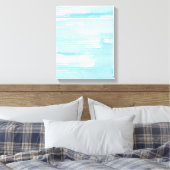 Abstracte blauwe waterverf achtergrond, textuur. canvas afdruk (Insitu (Slaapkamer))