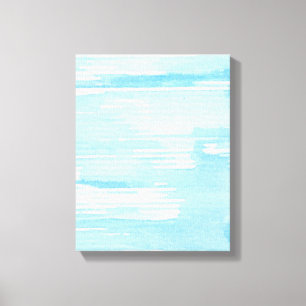 Abstracte blauwe waterverf achtergrond, textuur. canvas afdruk