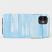 Abstracte blauwe waterverf achtergrond, textuur. Case-Mate iPhone case (Achterkant (horizontaal))