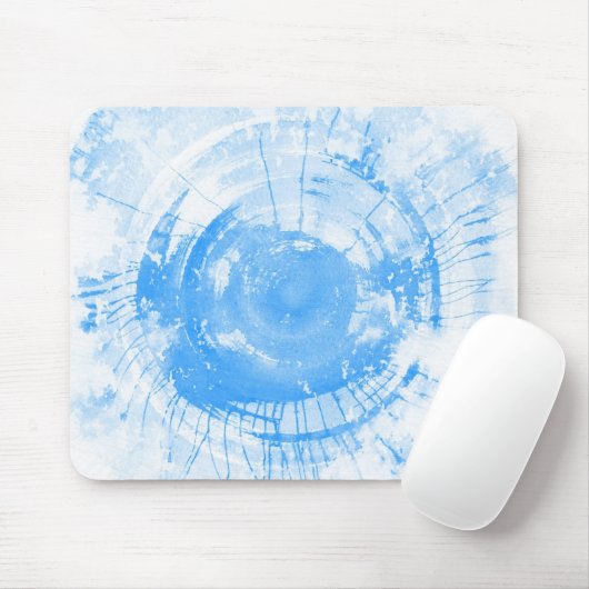 Abstracte blauwe waterverf achtergrond, textuur. muismat (Met muis)