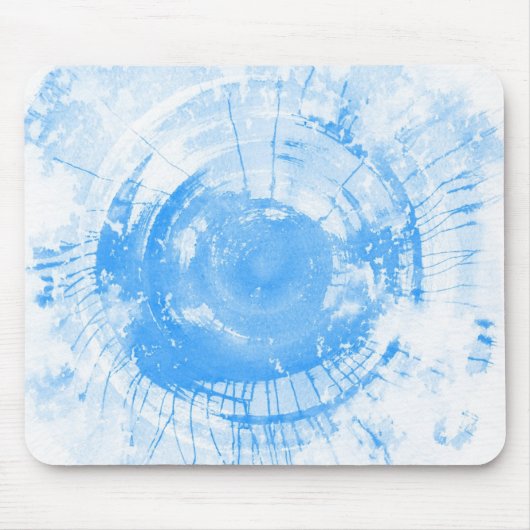 Abstracte blauwe waterverf achtergrond, textuur. muismat (Voorkant)