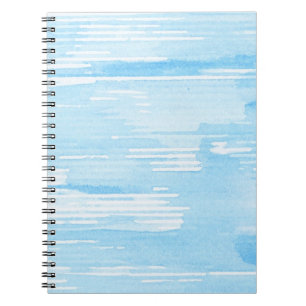 Abstracte blauwe waterverf achtergrond, textuur. notitieboek