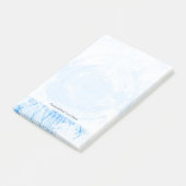 Abstracte blauwe waterverf achtergrond, textuur. post-it® notes (Schuin)