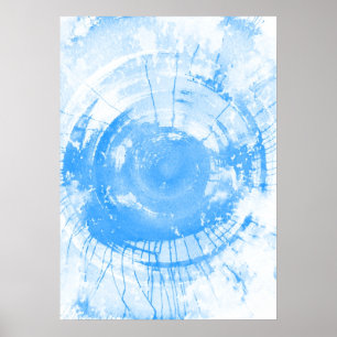 Abstracte blauwe waterverf achtergrond, textuur. poster